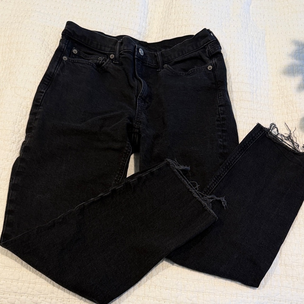 GAP Black Straight-Leg Women's Jeans